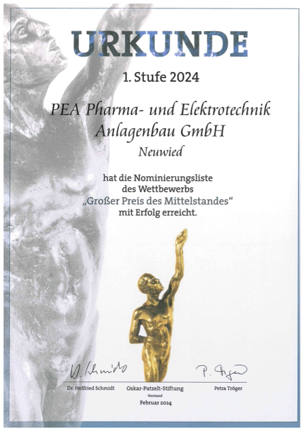 Wir sind nominiert: Großer Preis des Mittelstands!